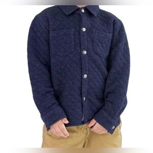 RuggedButts Boys Denim Blue Quilted shirt Jacket (shacket) 4T